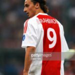 MILAN, ITALY - SEPTEMBER 16: Zlatan Ibrahimovic of Ajax looks on during the UEFA Champions League Group H match between AC Milan and Ajax at the San Siro Stadium on September 16, 2003 in Milan, Italy.  (Photo by Etsuo Hara/Getty Images)